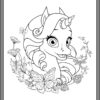 10 Unicorn Coloring PDF Pages - Image 3