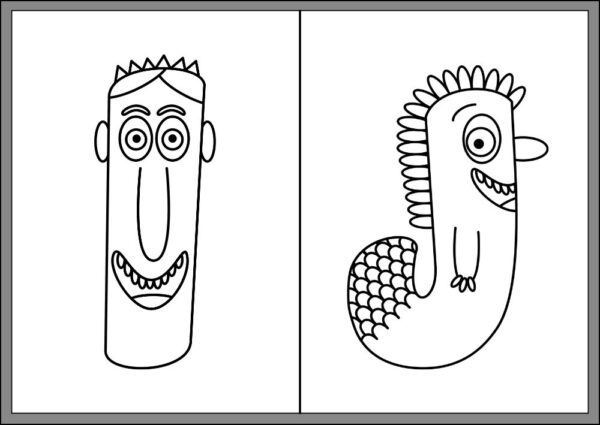 A to Z English Letter Coloring Pages - Image 4