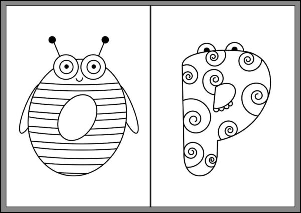 A to Z English Letter Coloring Pages - Image 5