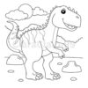 10 Dinosaurs Coloring PDF - Image 3