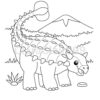 10 Dinosaurs Coloring PDF - Image 2